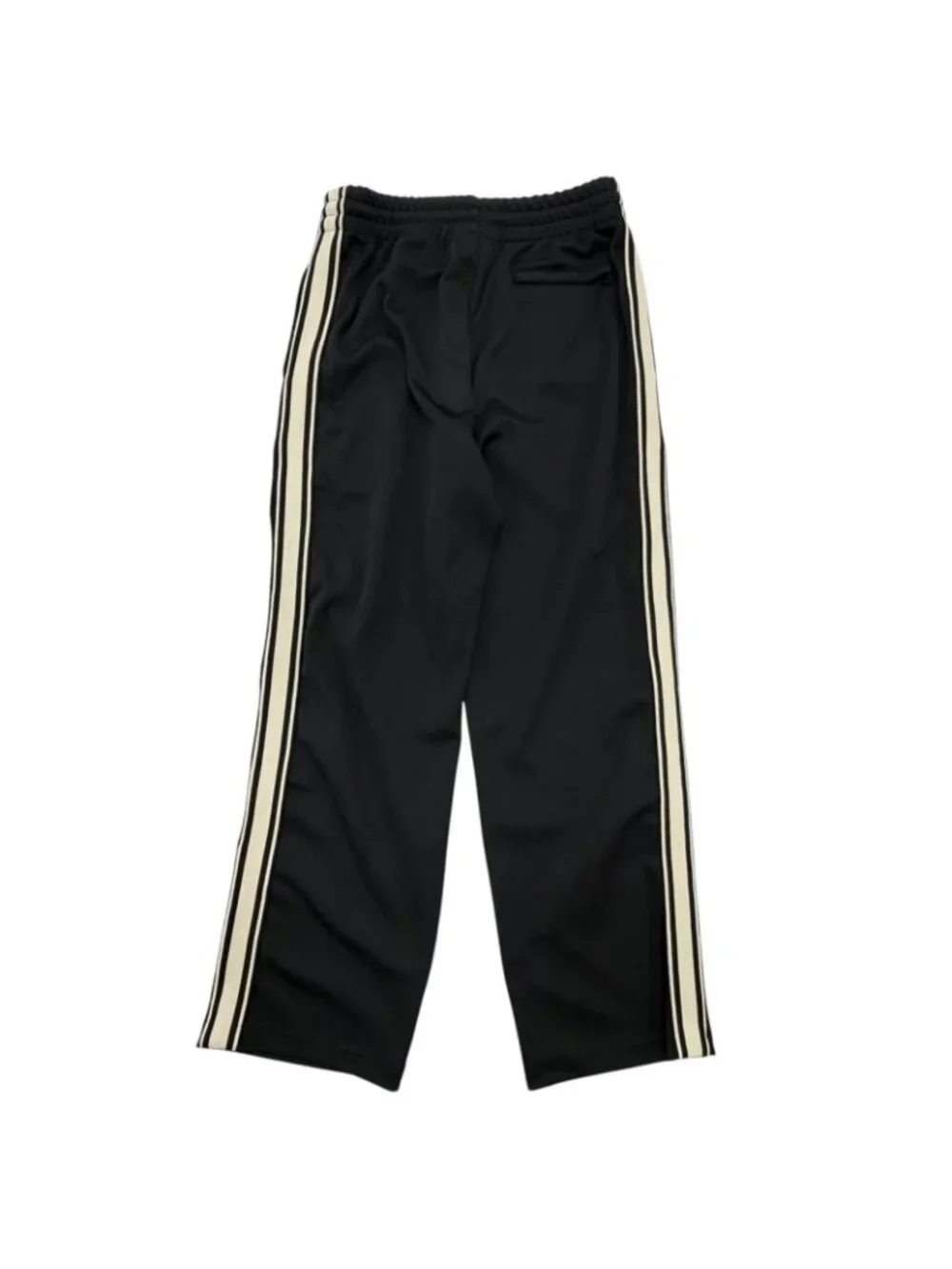 Celine Logo Embroidery Double Face Side Line Track Pants Black White